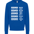 Dream Like Black Lives Matter History Month Mens Sweatshirt Jumper Royal Blue