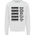 Dream Like Black Lives Matter History Month Mens Sweatshirt Jumper White