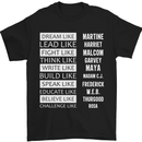 Dream Like Black Lives Matter History Month Mens T-Shirt Cotton Gildan Black