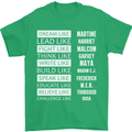 Dream Like Black Lives Matter History Month Mens T-Shirt Cotton Gildan Irish Green
