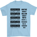 Dream Like Black Lives Matter History Month Mens T-Shirt Cotton Gildan Light Blue