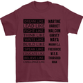 Dream Like Black Lives Matter History Month Mens T-Shirt Cotton Gildan Maroon