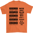 Dream Like Black Lives Matter History Month Mens T-Shirt Cotton Gildan Orange