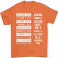 Dream Like Black Lives Matter History Month Mens T-Shirt Cotton Gildan Orange