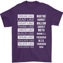 Dream Like Black Lives Matter History Month Mens T-Shirt Cotton Gildan Purple