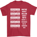 Dream Like Black Lives Matter History Month Mens T-Shirt Cotton Gildan Red