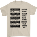 Dream Like Black Lives Matter History Month Mens T-Shirt Cotton Gildan Sand