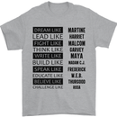 Dream Like Black Lives Matter History Month Mens T-Shirt Cotton Gildan Sports Grey
