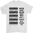 Dream Like Black Lives Matter History Month Mens T-Shirt Cotton Gildan White