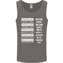 Dream Like Black Lives Matter History Month Mens Vest Tank Top Charcoal