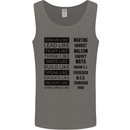 Dream Like Black Lives Matter History Month Mens Vest Tank Top Charcoal