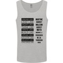 Dream Like Black Lives Matter History Month Mens Vest Tank Top Sports Grey