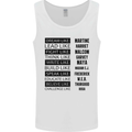 Dream Like Black Lives Matter History Month Mens Vest Tank Top White