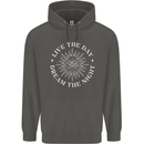 Dream the Night Moons Sleeping Childrens Kids Hoodie Storm Grey