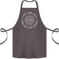 Dream the Night Moons Sleeping Cotton Apron 100% Organic Dark Grey