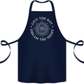 Dream the Night Moons Sleeping Cotton Apron 100% Organic Navy Blue