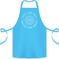 Dream the Night Moons Sleeping Cotton Apron 100% Organic Turquoise
