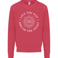 Dream the Night Moons Sleeping Kids Sweatshirt Jumper Heliconia