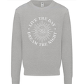 Dream the Night Moons Sleeping Kids Sweatshirt Jumper Sports Grey