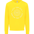 Dream the Night Moons Sleeping Kids Sweatshirt Jumper Yellow