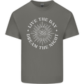 Dream the Night Moons Sleeping Kids T-Shirt Childrens Charcoal