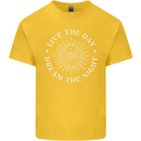 Dream the Night Moons Sleeping Kids T-Shirt Childrens Yellow