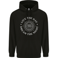 Dream the Night Moons Sleeping Mens 80% Cotton Hoodie Black