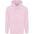 Dream the Night Moons Sleeping Mens 80% Cotton Hoodie Light Pink
