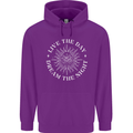 Dream the Night Moons Sleeping Mens 80% Cotton Hoodie Purple