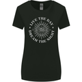 Dream the Night Moons Sleeping Womens Wider Cut T-Shirt Black