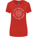 Dream the Night Moons Sleeping Womens Wider Cut T-Shirt Red