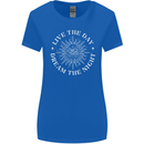 Dream the Night Moons Sleeping Womens Wider Cut T-Shirt Royal Blue