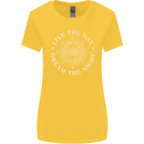 Dream the Night Moons Sleeping Womens Wider Cut T-Shirt Yellow
