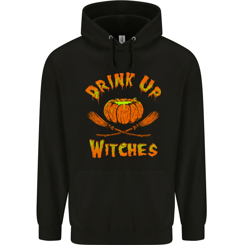 Drink up Witches Mens Hoodie Black