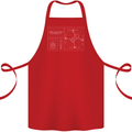 Drone Blueprint Cotton Apron 100% Organic Red