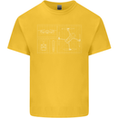 Drone Blueprint Kids T-Shirt Childrens Yellow