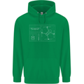Drone Blueprint Mens 80% Cotton Hoodie Irish Green