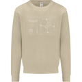 Drone Blueprint Mens Sweatshirt Jumper Sand