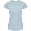 Drone Blueprint Womens Petite Cut T-Shirt Light Blue
