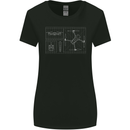 Drone Blueprint Womens Wider Cut T-Shirt Black