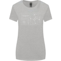 Drone Blueprint Womens Wider Cut T-Shirt Sports Grey