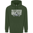 Drone Pilot Childrens Kids Hoodie Forest Green