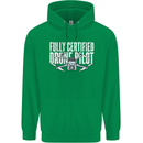 Drone Pilot Childrens Kids Hoodie Irish Green