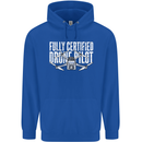 Drone Pilot Childrens Kids Hoodie Royal Blue
