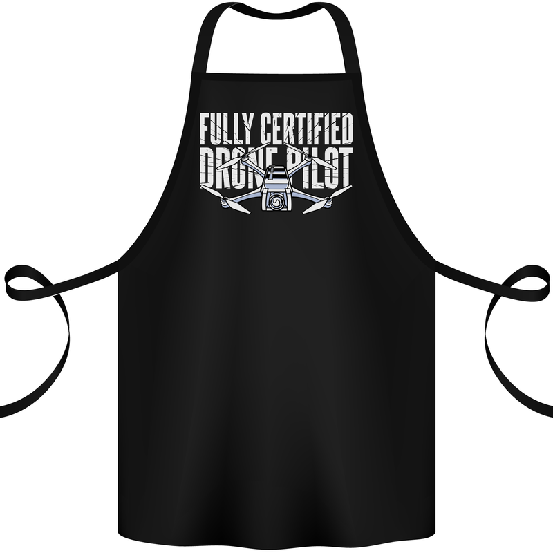 Drone Pilot Cotton Apron 100% Organic Black