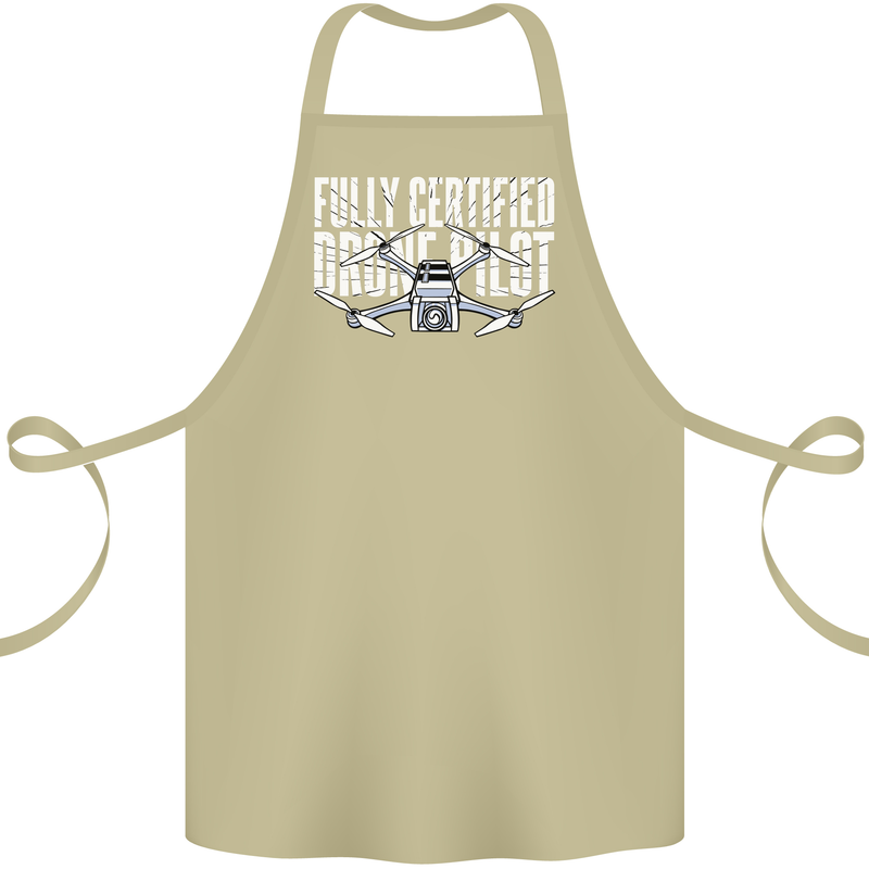 Drone Pilot Cotton Apron 100% Organic Khaki