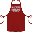 Drone Pilot Cotton Apron 100% Organic Maroon