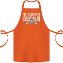 Drone Pilot Cotton Apron 100% Organic Orange