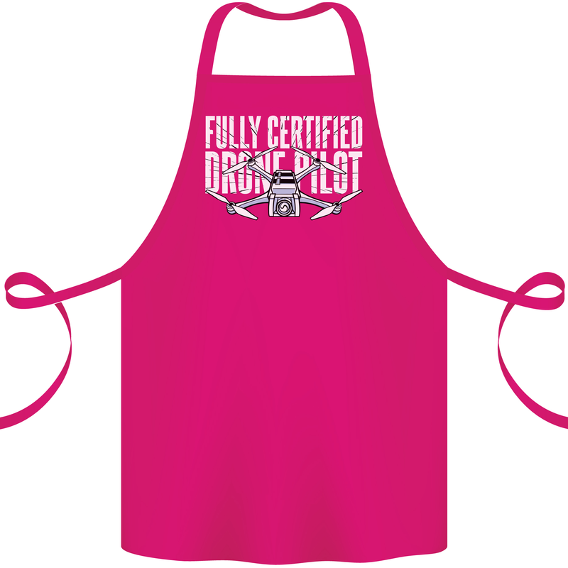 Drone Pilot Cotton Apron 100% Organic Pink