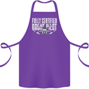 Drone Pilot Cotton Apron 100% Organic Purple
